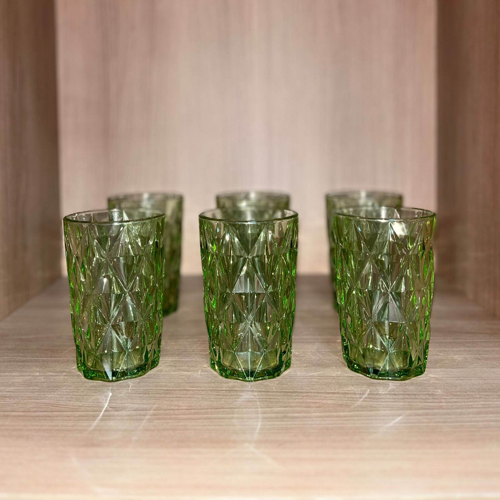 Kit de Copos Texturizados VERDE