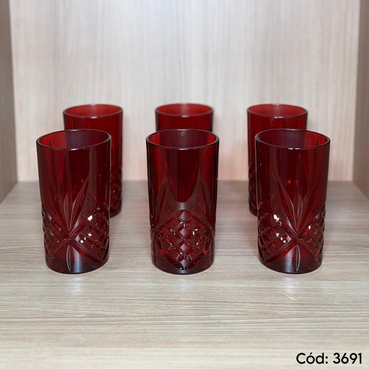 Kit de Copos Rubi Cristalino